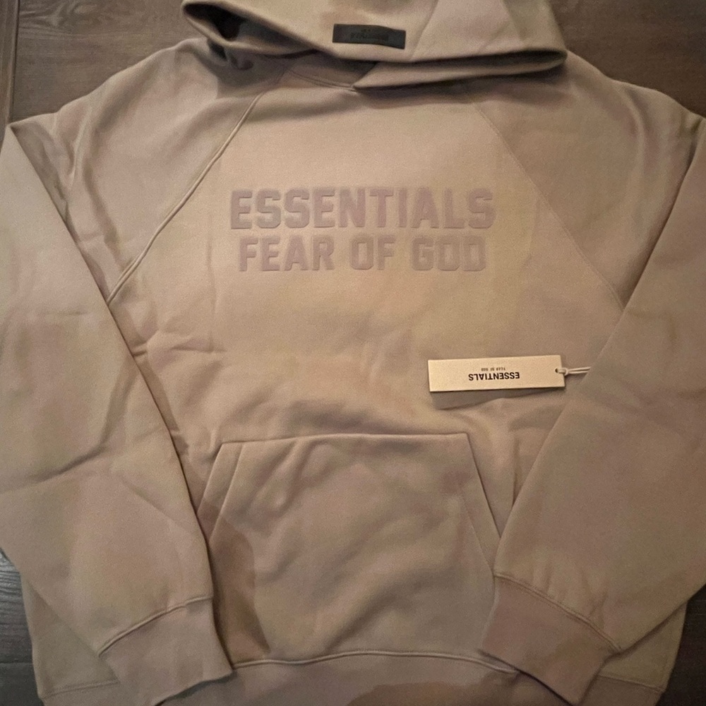 Essentials Beige Hoodie